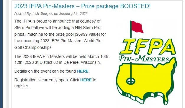 IFPA Pin-Masters