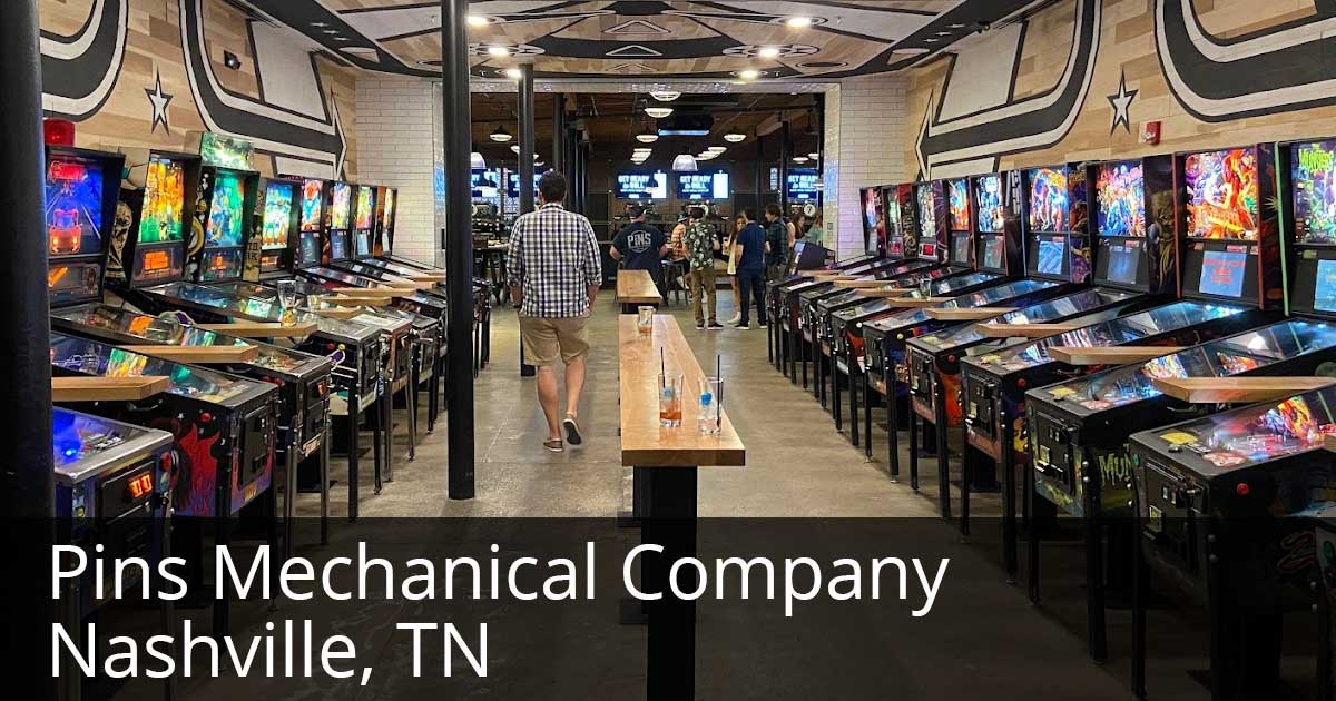 PINS MECHANICAL COMPANY - NASHVILLE, TN | Pinball Tennessee